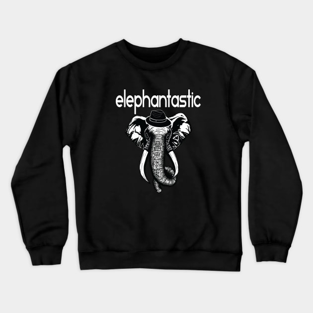 ELEPHANTASTIC Crewneck Sweatshirt by Nufuzion